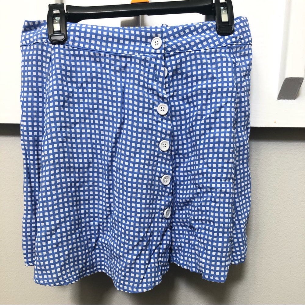 Blue and White Forever 21 Skirt